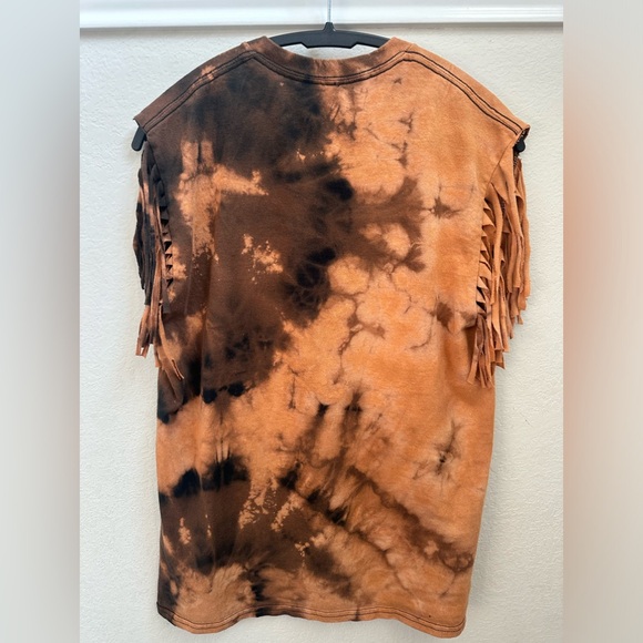 Wrestlemania VI Custom Acid Wash Fringe Muscle Tee - Picture 2 of 5